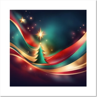 Abstract christmas Posters and Art